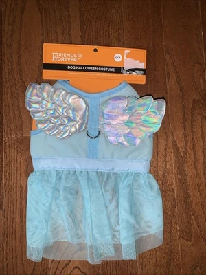 PEQUEÑO Perro Ángel Arnés Vestido Suave Flexible Alas Halloween Disfraz NUEVO Foto 1 de 3
