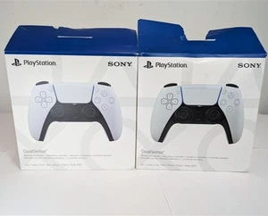 2x Sony DualSense PS5 Controllers – White – Faulty – Repair/Spare - Picture 1 of 17