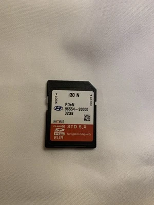 Genuine Hyundai i30 Sat Nav Card PDeN96554 - S000032G B - Image 1 of 2