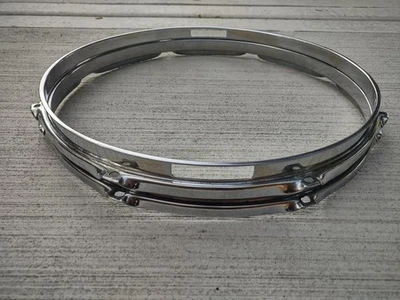 ••• Raro '68-'70 Rogers 14"/8 Lug R-360 R-380 Juego de aros de tambor redoblante ••• Foto 1 de 4