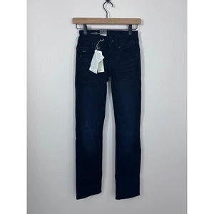 G-Star RAW Midge Saddle Mid Straight Jeans W24 L30 Dark Wash Superstretch NWT - Picture 1 of 8