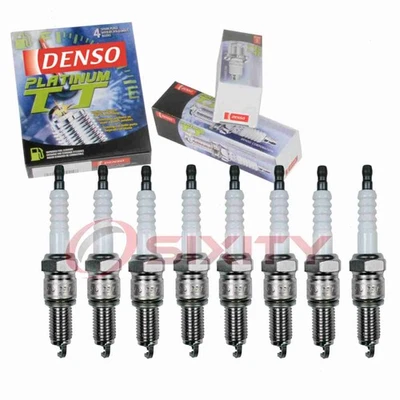 8 pc Denso Platinum TT Spark Plugs for 1977-1989 Dodge Diplomat 5.2L 5.9L V8 wb - Image 1 of 4