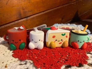 Hallmark Better Together Ornaments Fruitcake & Eggnog & Hot Cocoa & Marshmallow - Picture 1 of 7