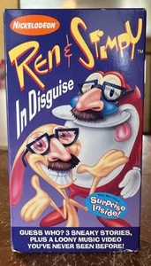 Ren & Stimpy In Disguise Nickelodeon VHS 1994, w/Intact Stickers And Inserts EX - Picture 1 of 13