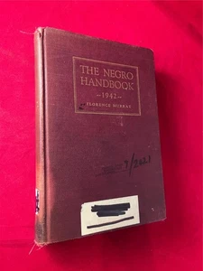 1942 Florence Murray NEGRO HANDBOOK 1st OWNED BY FIRST BLACK PRESIDENT OF FISK! - Picture 1 of 5