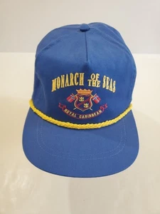 Cappello Berretto Vintage Royal Caribbean Monarch of the Seas Blu Regolabile - Foto 1 di 10