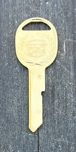 Classic Yellow Gold Cadillac Seville H 1969 1973 1977 1981 Key Blank - Picture 1 of 3