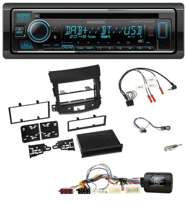 Kenwood Lenkrad Bluetooth DAB USB CD Autoradio für Mitsubishi Outlander aktiv 20 - Bild 1 von 4