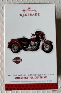 Hallmark 2013 Ornament Harley Davidson 2011 Street Glide Trike #15 Milestones - Picture 1 of 1