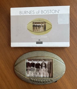 NIOB Burnes Of Boston Bronze Football Sports Photo Frame for 5 x 3.5" Photo - Picture 1 of 9