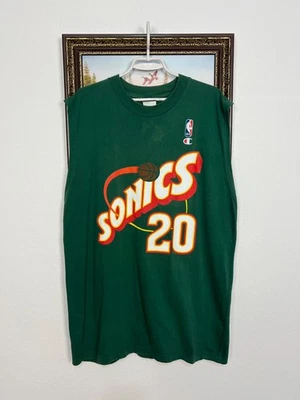 Camiseta deportiva vintage de los 90 campeón Seattle Super Sonics Payton de la NBA para hombre talla XL Foto 1 de 4