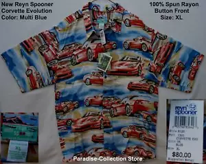 NEW REYN SPOONER BEAUTIFUL SPORTS CAR COLLECTIBLE CAR CORVETTE EVOLUTION RARE XL - Picture 1 of 12
