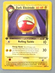 POKEMON DARK ELECTRODE 34/82 TEAM ROCKET 1ST EDITION RARE 2000 WOTC CARD - Picture 1 of 3