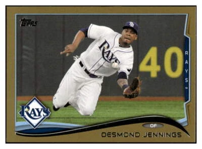 2014 Topps #582 Desmond Jennings Gold #/2014 - Image 1 of 2