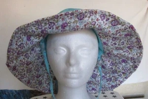 WOMENS UPF50+ SUMMER SUNHAT BUCKET PACKABLE WIDE BRIM HATS W/CHIN CORD - - Picture 1 of 4