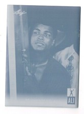 1/1 Muhammad Ali Cassius Clay 2011 Leaf Boxing Card #80 Cyan Printing Plate