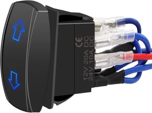 Interruttore inversione polarità momentanea DC 12V 10A DPDT 7 pin 3 posizioni (ON)-OFF-(ON) - Foto 1 di 12