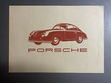 1951 Porsche 356 Pre-A Coupe M&M #300 Folder Brochure Prospekt English - RARE!!