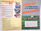 Vintage Ad POLARIS Submarine Promo REVELL model kit 1961 1964? insert card stock