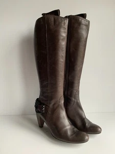 Kennel und Schmenger boots UK 6.5 VGC Leather mid heel knee high brown - Picture 1 of 11