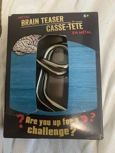 Metal Brain Teaser CASSE-TETE EN METAL Age 6+ Challenge Game In Box, Untouched - Picture 1 of 2
