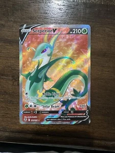 Pokemon TCG - Serperior V Full Art Holo Rare - 170/195 - Silver Tempest - NM/M - Picture 1 of 2