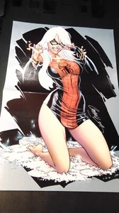 MARVEL 10.5 X 16 DOUBLE SIDED POSTER- BLACK CAT CAMPBELL 607 WEDDING MARY JANE - Picture 1 of 2