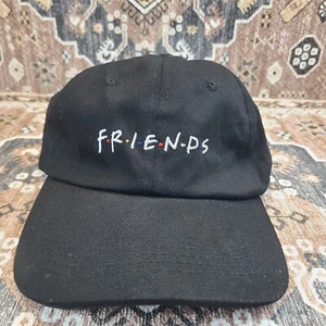 Friends Hat Cap Strap Back Black TV Show 90s Casual Embroidered - Picture 1 of 7