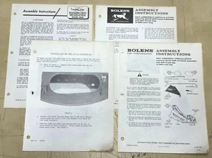 Vtg Bolens 6837 6838 6828 Grass Leaf Bag 6836 Chute Attach Assembly Instructions - Foto 1 di 15