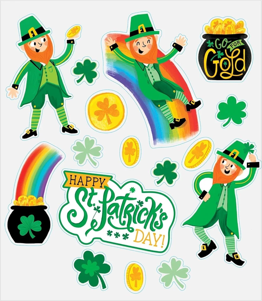 Украшения для окон на тему ирландского зеленого праздника Happy St. Patrick's Day - Изображение 1 из 1