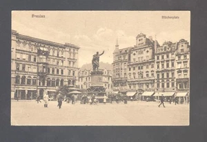 AK Breslau, Blücherplatz, gel 1930, EF Mi 413 überfrankiert, keine 8Pf. vorhande - Bild 1 von 2