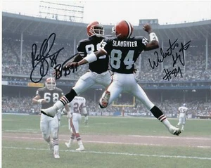 Webster Slaughter -Reggie Langhorne riproduzione fotografica lucida autografata 8 x 10 - Foto 1 di 1