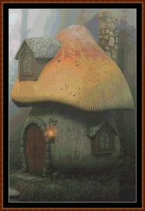 FOREST COTTAGE cross stitch pattern (punto cruz) - Picture 1 of 5