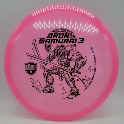 Discmania Iron Samurai 3 Glow C-Line MD3 Eagle McMahon Series Pink/Teal 179g - Image 1 of 3