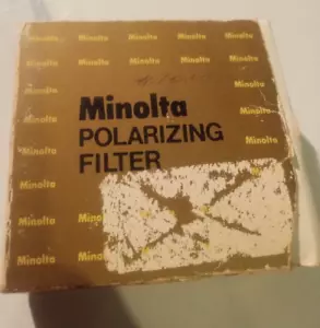 MINOLTA 55mm Circular Polarizing Filter with Clear Case For Sony/Minolta Cameras - Picture 1 of 4