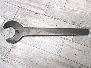 Markenlos Vintage Flachstahl 1 7/16 Zoll Maulschlüssel versetzter Winkel - Bild 1 von 6