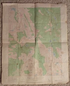 USGS 1955 Topographical Map Print - ROCKBOUND VALLEY (ELDORADO FOR.) Quad 22x27 - Picture 1 of 2