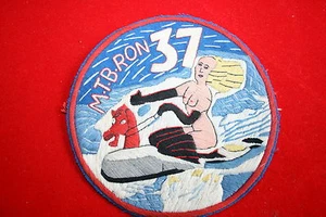US NAVY WW2 MOTOR TORPEDO BOAT MTB SQUADRON JACKET PATCH RON 37 - Picture 1 of 1