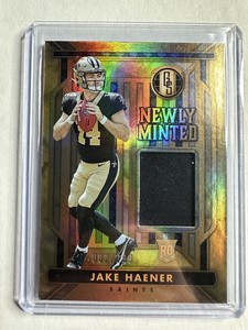 2023 Panini Gold Standard Jake Haener Newly Minted Patch RC 082/399 Saints
