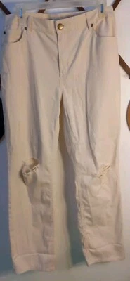 Pantalones Cato Crema/Marfil Talla 8 Pierna Recta Envejecida Foto 1 de 4