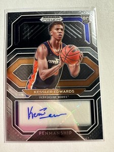 K91,094 - 2021-22 Panini Prizm Draft College Penmanship #25 Kessler Edwards Auto
