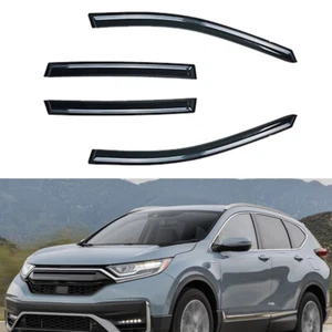 4pcs Window Visor Sun Rain Vent Deflector Guards Shade for Honda CR-V 2017-2022 - Picture 1 of 20
