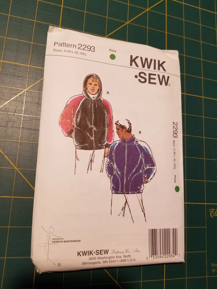 Kwik Sew pattern 2293 Men's Jackets Heavy Weight Stretch Knits - Image 1 of 1