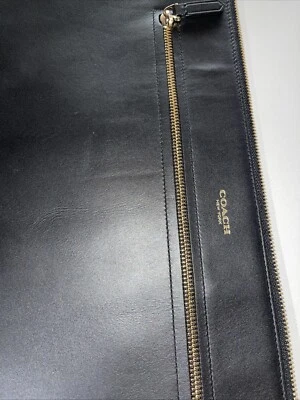 Coach Portfolio cuero negro  Foto 1 de 4