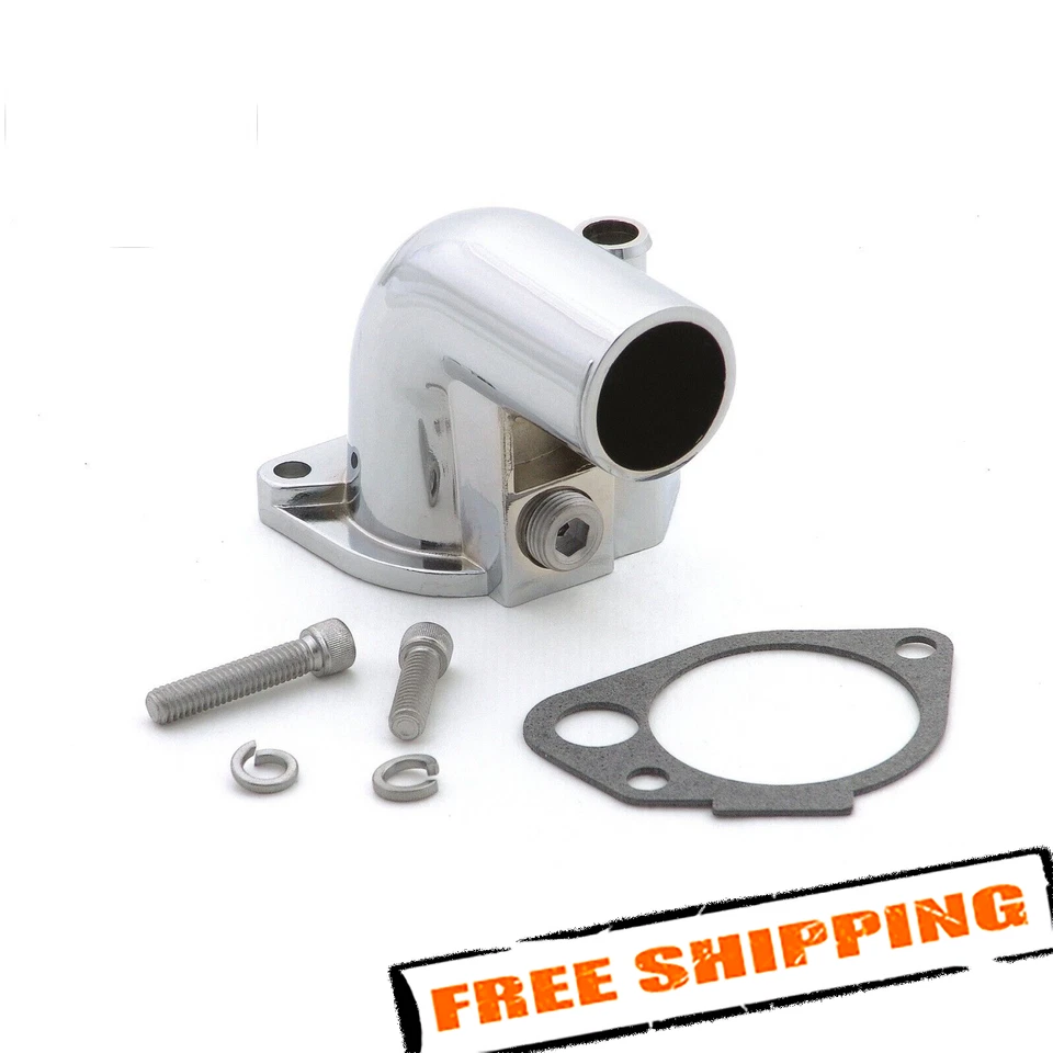 Cuello de agua cromado Mr. Gasket 9713 para Ford 1979-1997 5,0/5,8 L V8 Foto 1 de 4