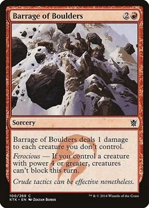 x1 Barrage of Boulders Khans of Tarkir MTG 100/269 COMMON M/NM 1x - Picture 1 of 1