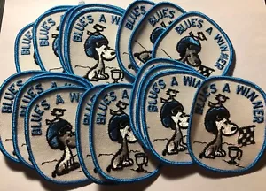 Vintage Lot 25 Snoopy Blue’s A Winner Snowmobile Patch Racing Checkered Flag - Picture 1 of 2