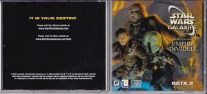 Vintage Star Wars Galaxies: An Empire Divided Beta/2 (2-Disc PC) *READ LISTING* - Picture 1 of 6