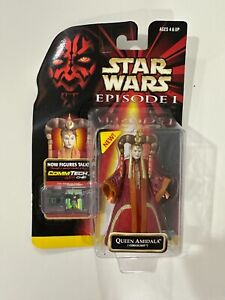1999 Hasbro Star Wars Episode I Queen Amidala CommTech Action Figure Toy NEW