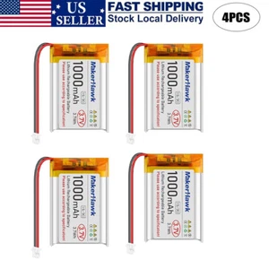 4X 3.7V 803040 Lithium Polymer Battery PH1.25 Connector for Electronic Equipment - Picture 1 of 9